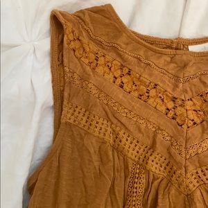High Neck Lace Tank Blouse